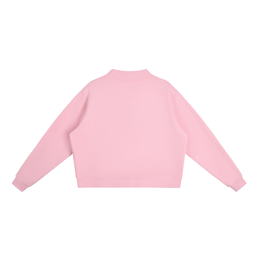 Mock-Neck Crew Sweatshirt