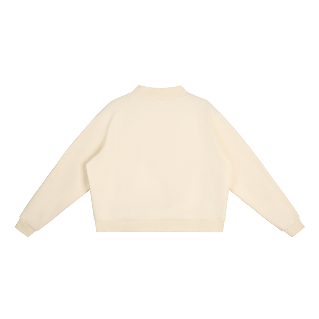 Mock-Neck Crew Sweatshirt