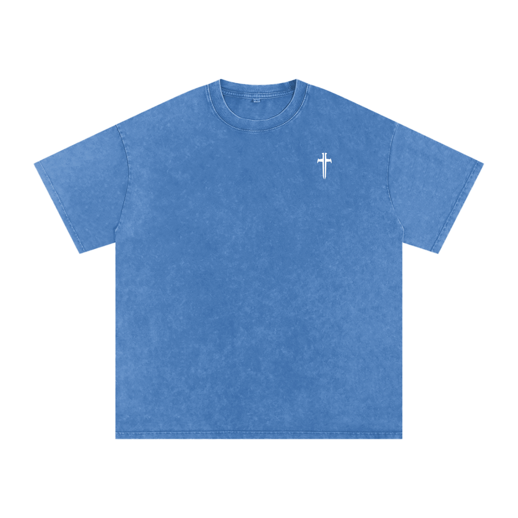 Snow Washed Oversized Cotton T-Shirt
